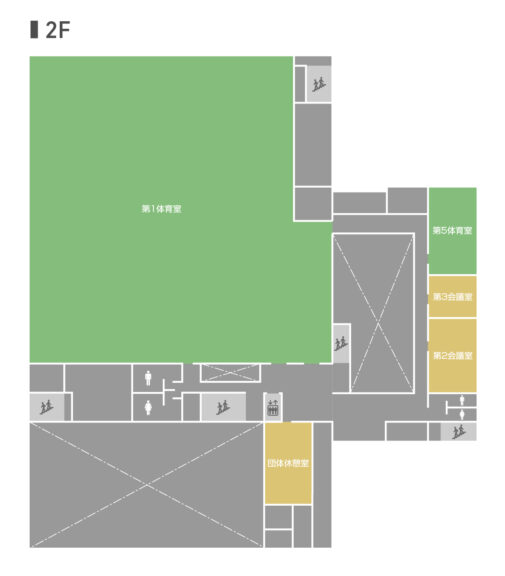 体育館平面図 2F